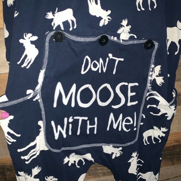 Lazy One onesie pajamas w/ back flap. XL - Picture 5 of 7